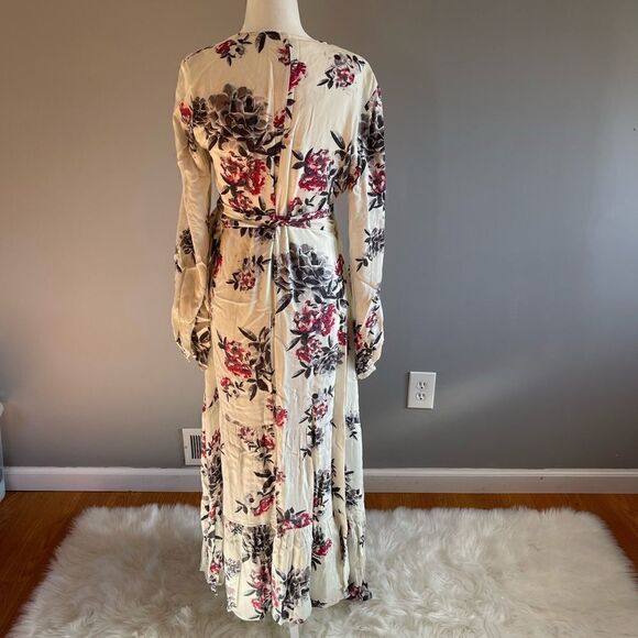 Somedays Lovin Mary May Long Sleeve Maxi Wrap Dress - Picture 3 of 14